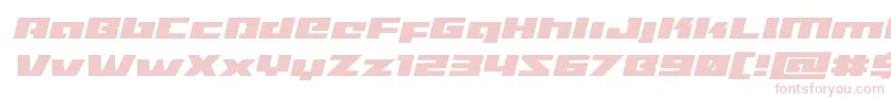 Turbochargeexpandital Font – Pink Fonts on White Background