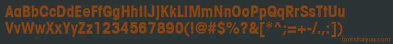 fuente TrendexCondensedSsiBoldCondensed – Fuentes Marrones Sobre Fondo Negro