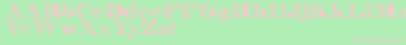 FloryannaDemo Font – Pink Fonts on Green Background