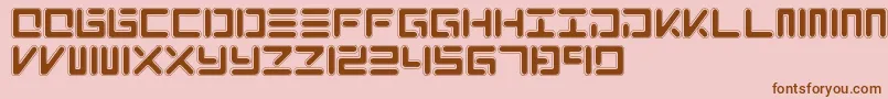 XoloNeo Font – Brown Fonts on Pink Background