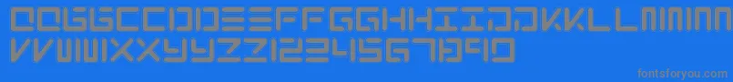 XoloNeo Font – Gray Fonts on Blue Background