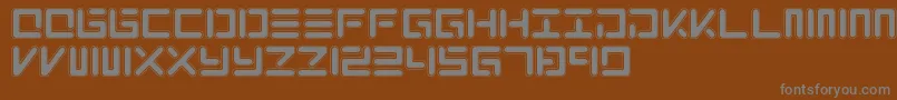 XoloNeo Font – Gray Fonts on Brown Background