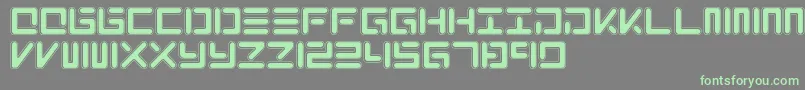 XoloNeo Font – Green Fonts on Gray Background