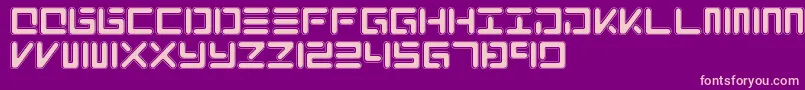 XoloNeo Font – Pink Fonts on Purple Background