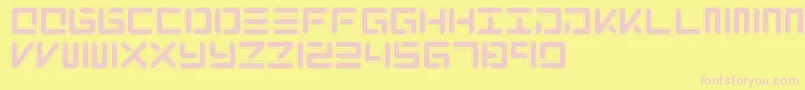 XoloNeo Font – Pink Fonts on Yellow Background