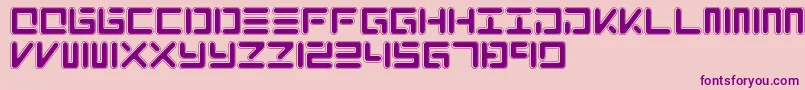 XoloNeo Font – Purple Fonts on Pink Background