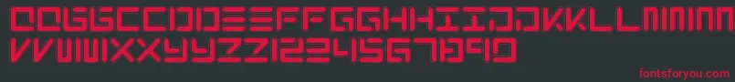 XoloNeo Font – Red Fonts on Black Background