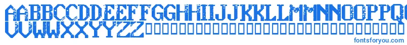 フォントKonquerRegular – 青いフォント