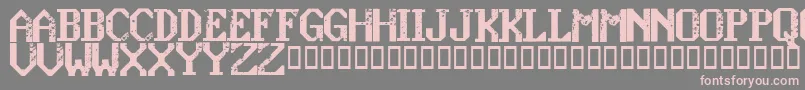 KonquerRegular-Schriftart – Rosa Schriften auf grauem Hintergrund