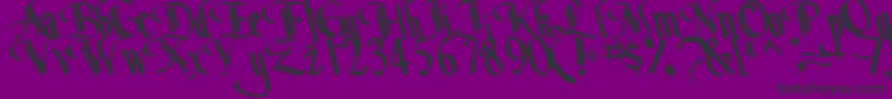 fuente BottomRegularTtstd – Fuentes Negras Sobre Fondo Morado