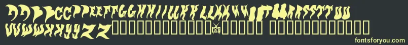 Evol Font – Yellow Fonts on Black Background