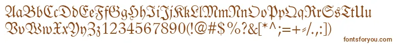 LinotypeLutherscheFraktur Font – Brown Fonts