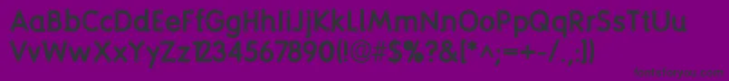 Screwround Font – Black Fonts on Purple Background