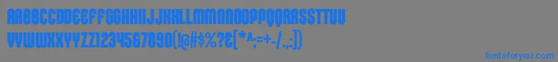 KleptocracyTitlingCdBd Font – Blue Fonts on Gray Background