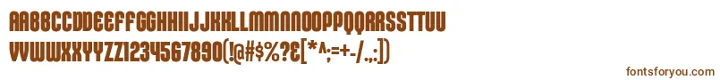 Шрифт KleptocracyTitlingCdBd – коричневые шрифты