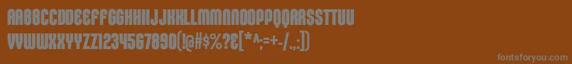 KleptocracyTitlingCdBd Font – Gray Fonts on Brown Background
