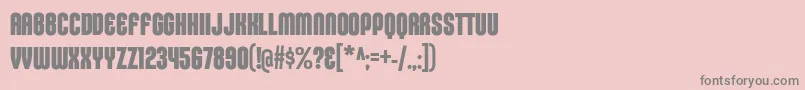 KleptocracyTitlingCdBd Font – Gray Fonts on Pink Background