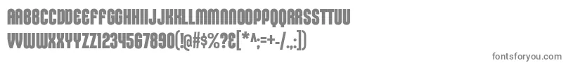 Шрифт KleptocracyTitlingCdBd – серые шрифты на белом фоне
