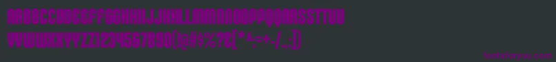 KleptocracyTitlingCdBd Font – Purple Fonts on Black Background
