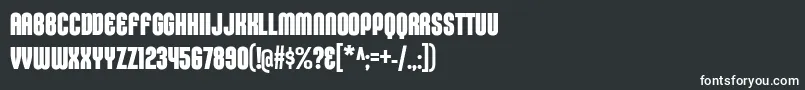 KleptocracyTitlingCdBd Font – White Fonts on Black Background