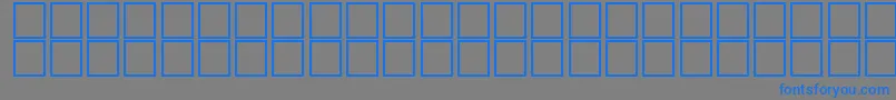 フォントAlKharashi2 – 灰色の背景に青い文字