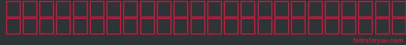 フォントAlKharashi2 – 黒い背景に赤い文字
