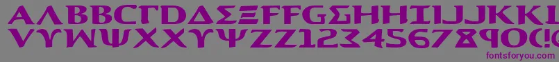 AegisExpanded Font – Purple Fonts on Gray Background