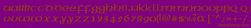 More about America1 Font America1 Font – Brown Fonts on Purple Background