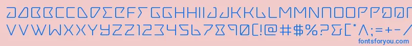 Tracerexpand Font – Blue Fonts on Pink Background