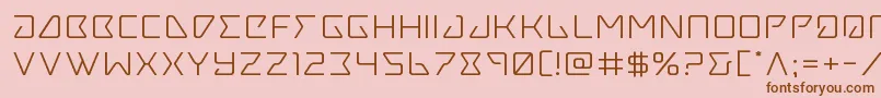 Tracerexpand Font – Brown Fonts on Pink Background