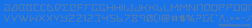 Tracerexpand Font – Gray Fonts on Blue Background