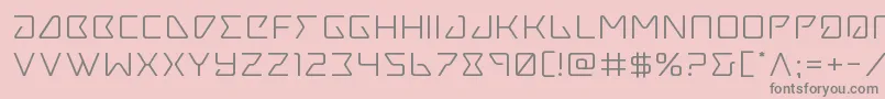 Tracerexpand Font – Gray Fonts on Pink Background