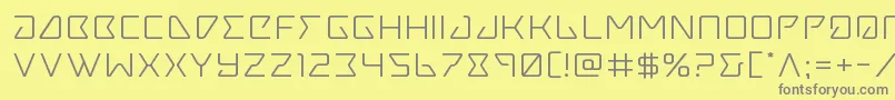 Tracerexpand Font – Gray Fonts on Yellow Background