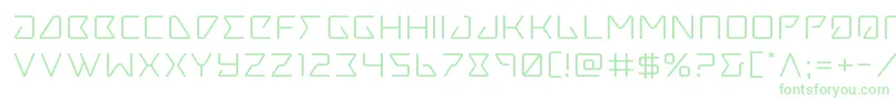 Tracerexpand Font – Green Fonts on White Background