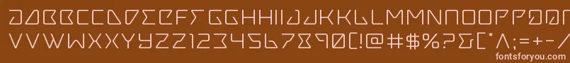 Шрифт Tracerexpand – розовые шрифты на коричневом фоне