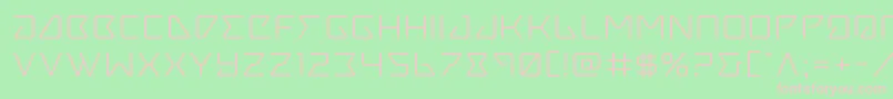 Tracerexpand Font – Pink Fonts on Green Background