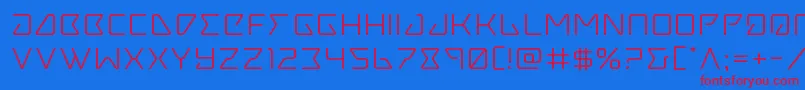 fuente Tracerexpand – Fuentes Rojas Sobre Fondo Azul
