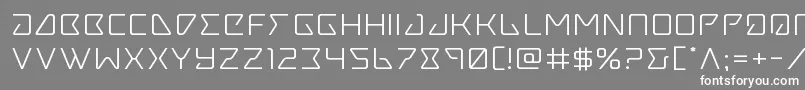 Tracerexpand Font – White Fonts on Gray Background
