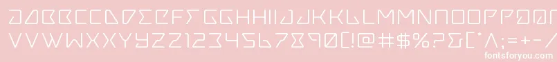 フォントTracerexpand – ピンクの背景に白い文字