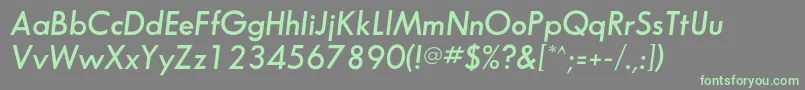 SansserifflfDemiitalic-Schriftart – Grüne Schriften auf grauem Hintergrund