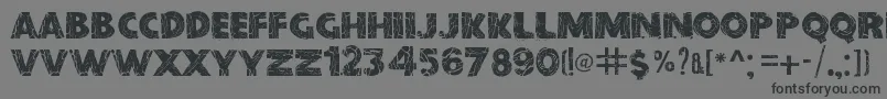 BeforeCollapse Font – Black Fonts on Gray Background