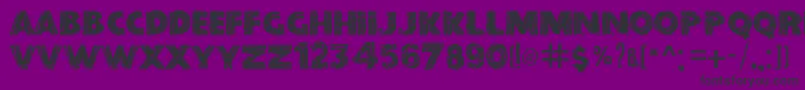 BeforeCollapse Font – Black Fonts on Purple Background