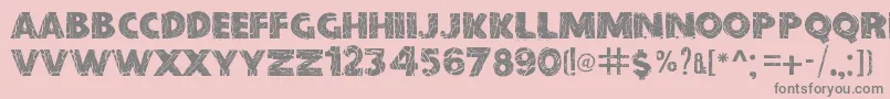 BeforeCollapse Font – Gray Fonts on Pink Background
