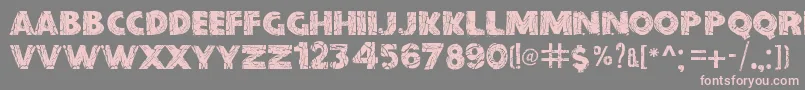 BeforeCollapse Font – Pink Fonts on Gray Background