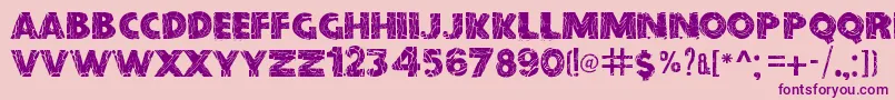BeforeCollapse Font – Purple Fonts on Pink Background