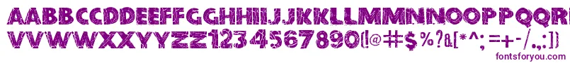 BeforeCollapse Font – Purple Fonts on White Background