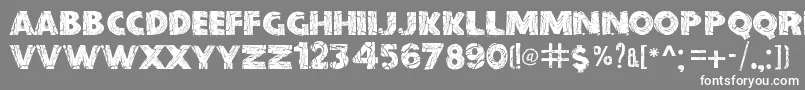 フォントBeforeCollapse – 灰色の背景に白い文字