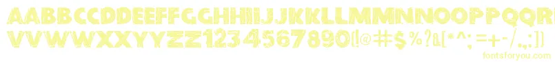 BeforeCollapse Font – Yellow Fonts on White Background