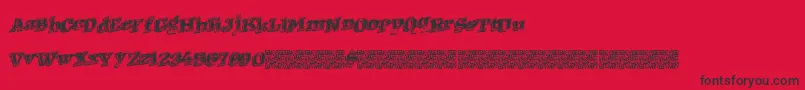 Westernracing Font – Black Fonts on Red Background