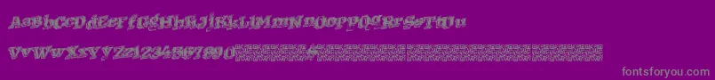 Westernracing-Schriftart – Graue Schriften auf violettem Hintergrund